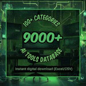 قاعدة بيانات تضم أكثر من 9000 أداة ذكاء اصطناعي: برامج وتطبيقات (تنزيل رقمي)