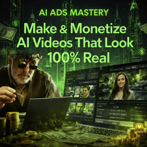 دورة إتقان إعلانات الذكاء الاصطناعي - إنشاء فيديوهات واقعية بتقنية الذكاء الاصطناعي وتحقيق الربح منها (تنزيل رقمي)