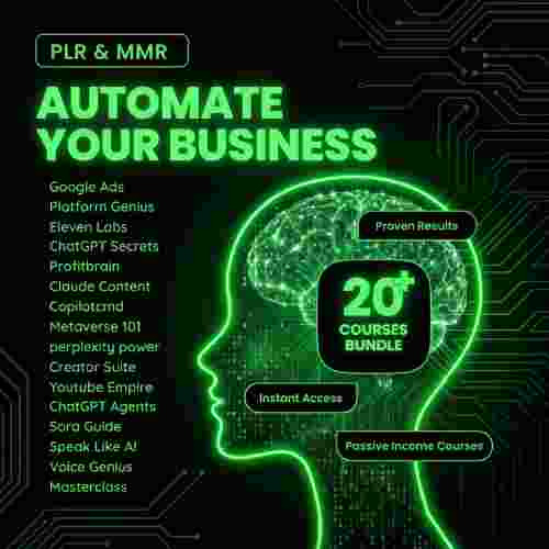 دورات الدخل السلبي/التسويق الرقمي وأتمتة الذكاء الاصطناعي (PLR/MRR) لعام 2026